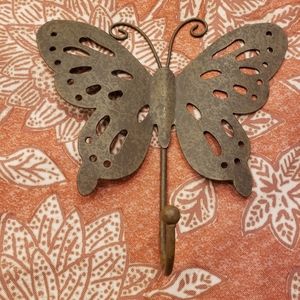 Metal Butterfly Wall Hook